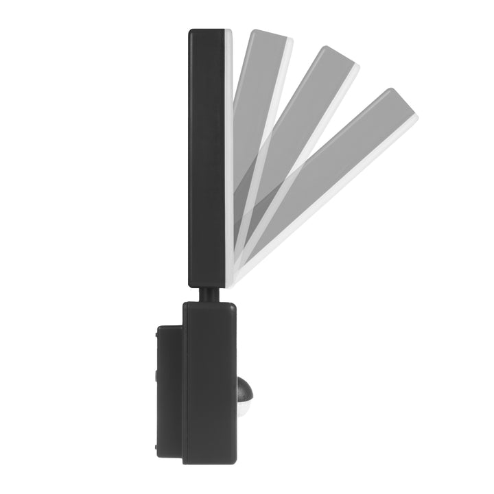 Maclean MCE516 GR Luz LED com sensor de movimento e anoitecer ao amanhecer, candeeiro de parede exterior, 10 W, 800 lm, branco neutro 4000 K, à prova de água IP65