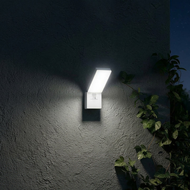 Maclean MCE514 W Lámpara LED, Iluminación de Pared para Exterior, 10W, 700lm, Blanco Neutro 4000K, IP65 Resistente al Agua