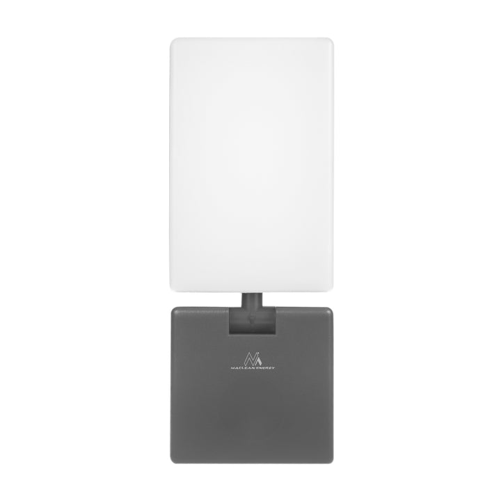 Luminária de parede LED Maclean MCE514 GR, iluminação de parede exterior, 10 W, 700 lm, branco neutro 4000 K, à prova de água IP65