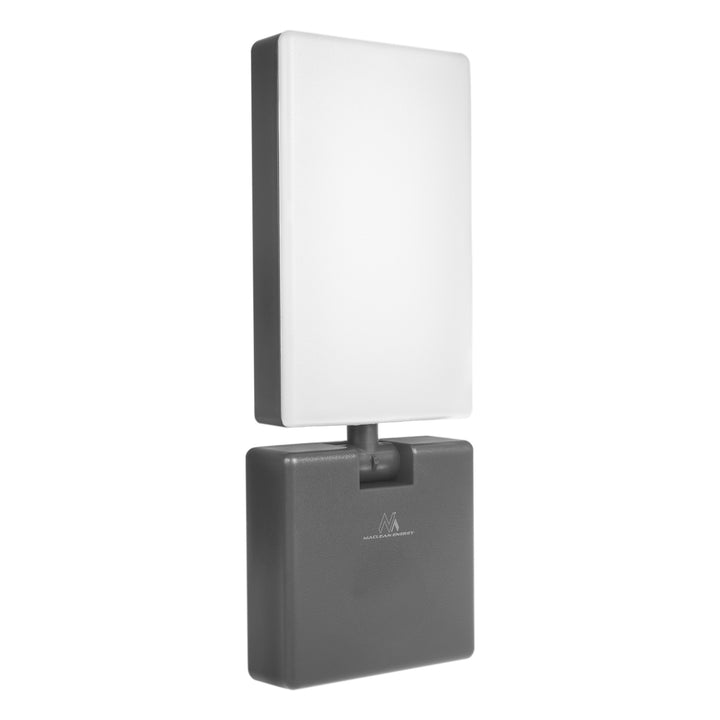 Luminária de parede LED Maclean MCE514 GR, iluminação de parede exterior, 10 W, 700 lm, branco neutro 4000 K, à prova de água IP65