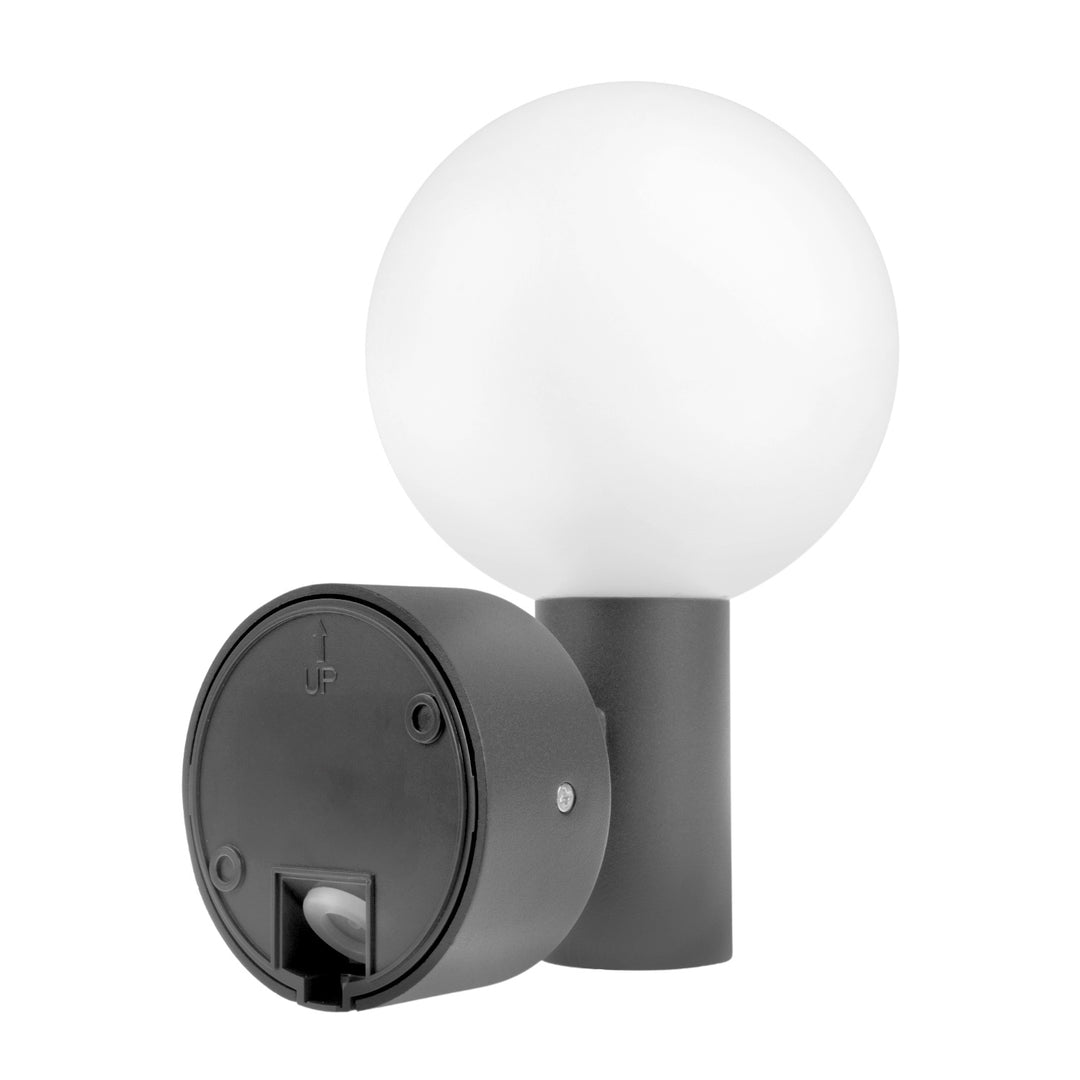 Lâmpada LED Maclean MCE515 GR com detetor de movimento PIR, 15 W, IP65, 1600 lm, 4000 K (cinza)