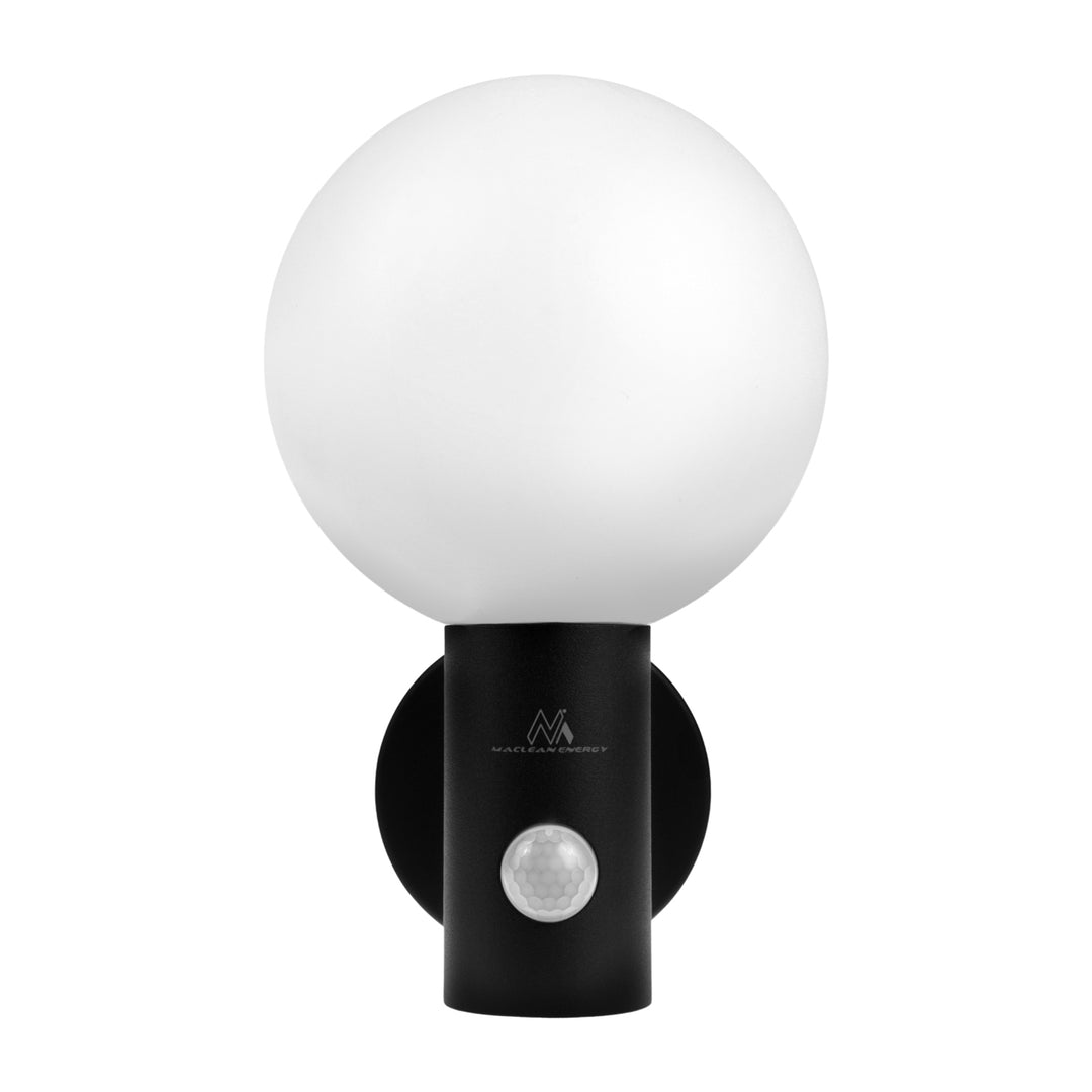 Luminária LED Maclean MCE515 B com Detector de Movimento PIR, 15 W, IP65, 1600 lm, 4000 K (Preto)
