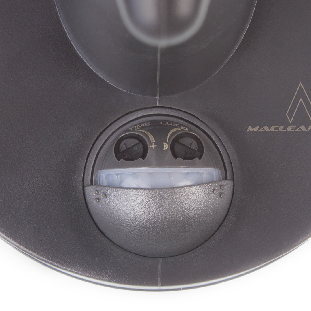 Maclean MCE518 GR Lámpara de Pared con Sensor de Movimiento, Aplique de Exterior 1xE27, IP65, max. 60W, Color gris