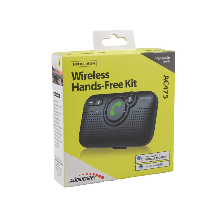 El kit manos libres Bluetooth 5.0 Audiocore AC475 es compatible con Google y Siri