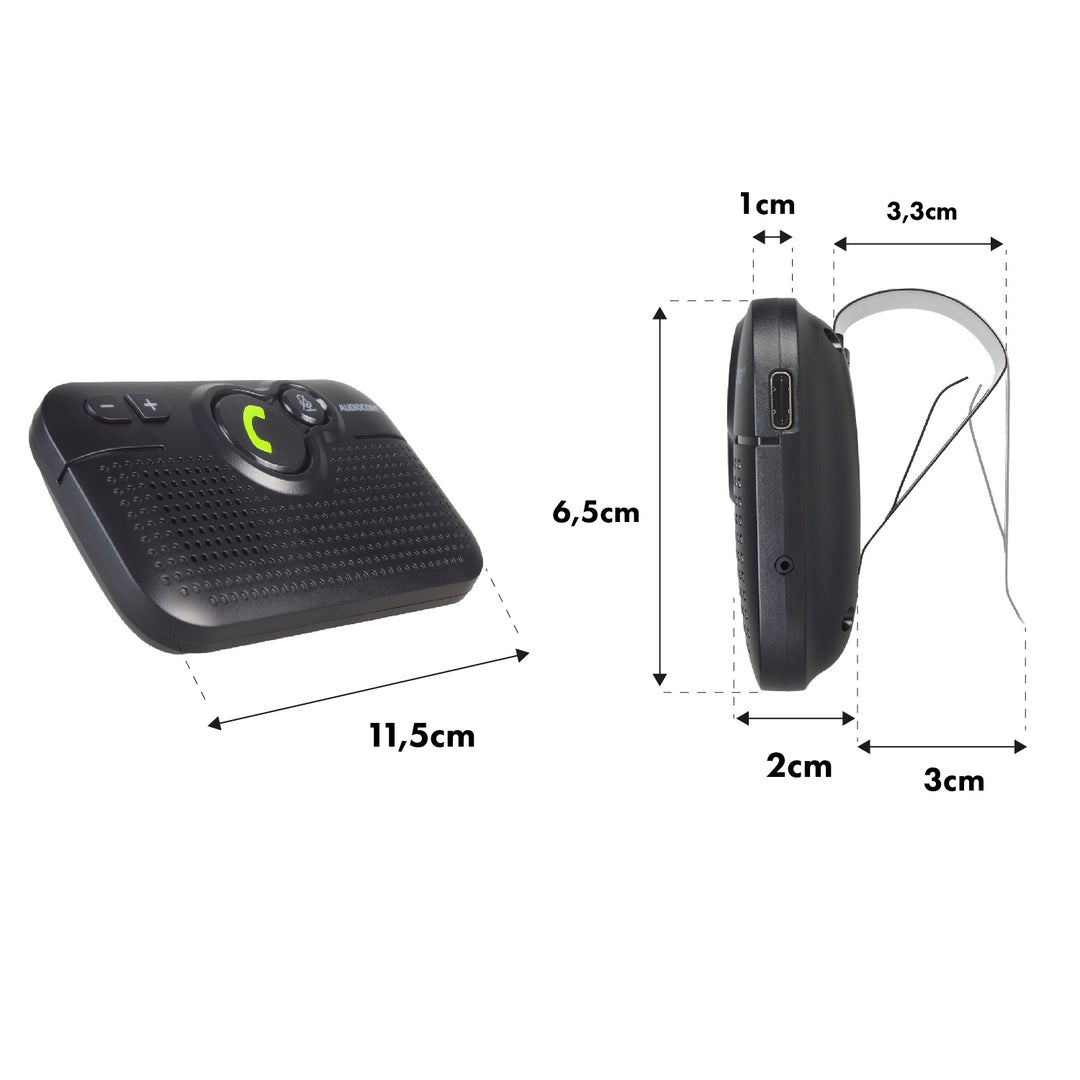 El kit manos libres Bluetooth 5.0 Audiocore AC475 es compatible con Google y Siri
