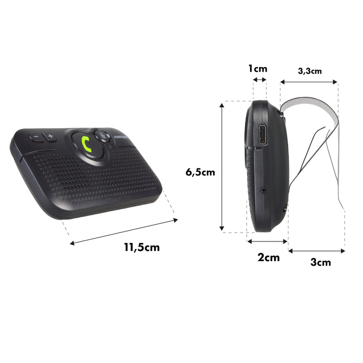 El kit manos libres Bluetooth 5.0 Audiocore AC475 es compatible con Google y Siri
