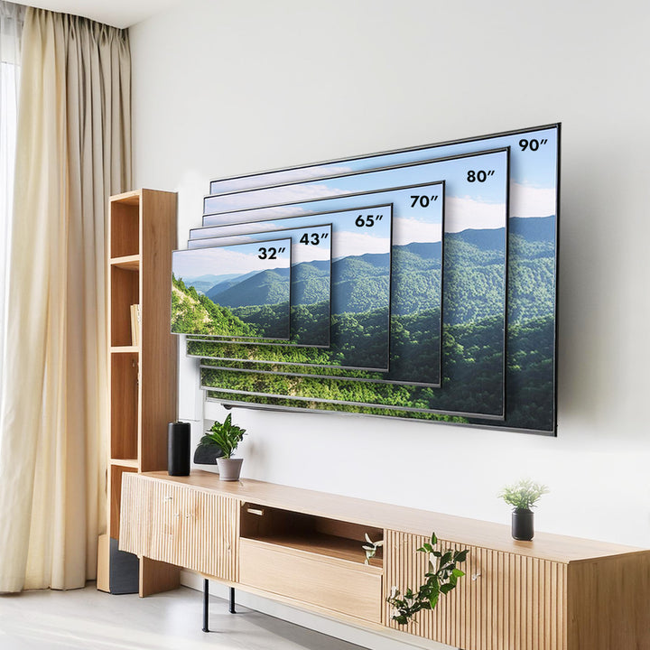 Maclean MC-421 Soporte de TV, Soporte de Pared para Pantallas de 32-90", VESA máx. 600x400, Carga máx. 80kg, Ajuste de Inclinación +15°~-15°