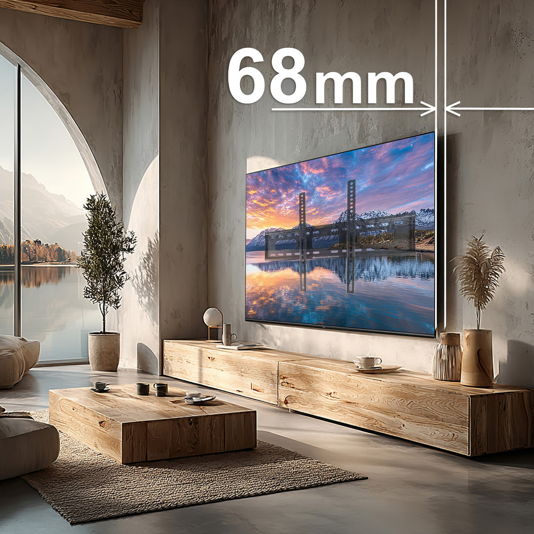 Maclean MC-421 Soporte de TV, Soporte de Pared para Pantallas de 32-90", VESA máx. 600x400, Carga máx. 80kg, Ajuste de Inclinación +15°~-15°