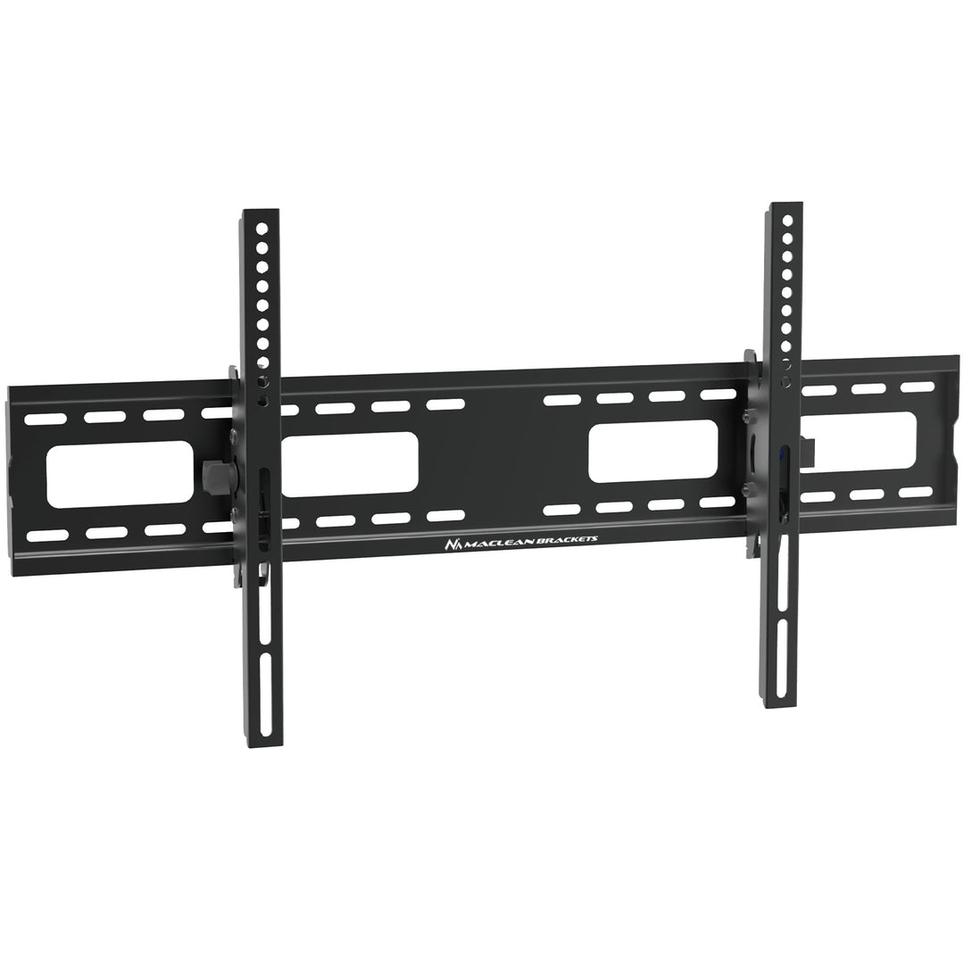 Suporte de parede para TV Maclean MC-422, suporte de parede para TV com ecrãs de 43 a 100 polegadas, VESA máx. 800x400, carga máxima de 120 kg, regulação da inclinação de +15° a -15°