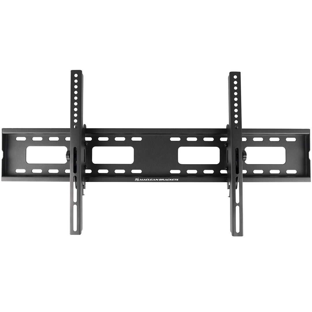 Suporte de parede para TV Maclean MC-422, suporte de parede para TV com ecrãs de 43 a 100 polegadas, VESA máx. 800x400, carga máxima de 120 kg, regulação da inclinação de +15° a -15°
