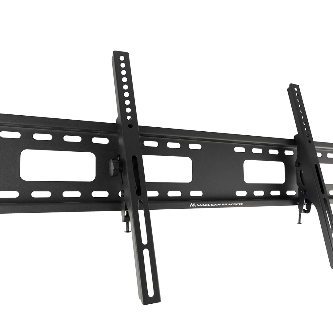 Suporte de parede para TV Maclean MC-422, suporte de parede para TV com ecrãs de 43 a 100 polegadas, VESA máx. 800x400, carga máxima de 120 kg, regulação da inclinação de +15° a -15°