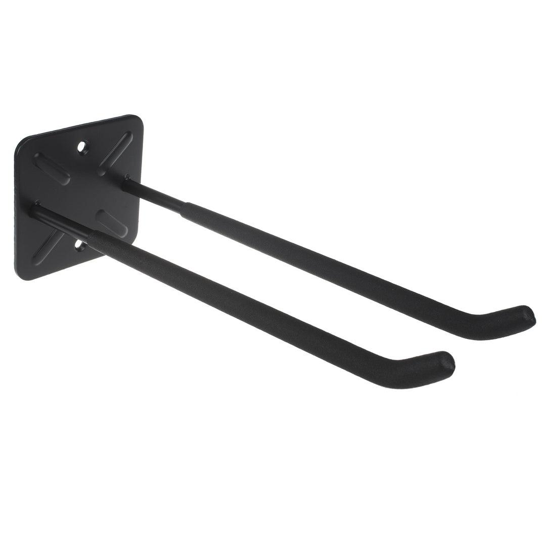 Maclean MC-436 Conjunto de 2 suportes de parede para ferramentas, pneus, rodas, escadas, bicicletas, material em aço, carga máxima de 70 kg