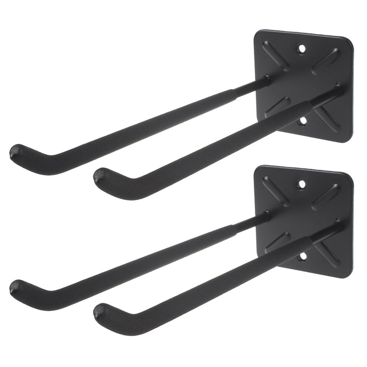 Maclean MC-436 Conjunto de 2 suportes de parede para ferramentas, pneus, rodas, escadas, bicicletas, material em aço, carga máxima de 70 kg