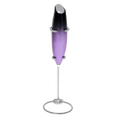 Espumador de leite Adler AD 4499 com suporte, roxo e preto