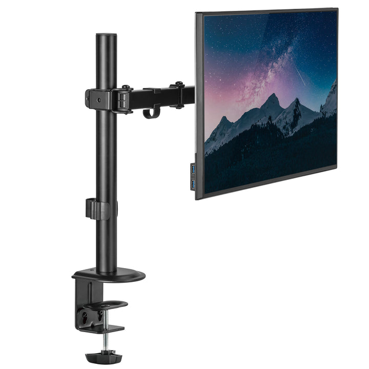 Suporte de secretária para monitor LCD Maclean MC-753N, 17-32", 9 kg, braço duplo VESA 75x75 e 100x100