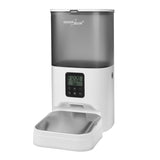 GreenBlue GB393 Dispensador de comida automático, Comedero para mascotas, Alimentador de 6L, USB 5V1A