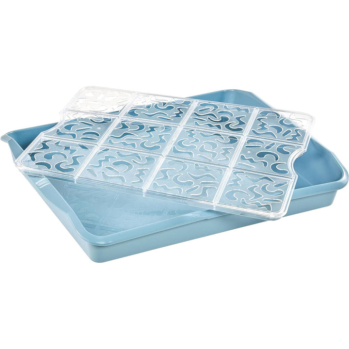 Recipiente para bolos Keeper Party Butler 45x35x11cm, azul