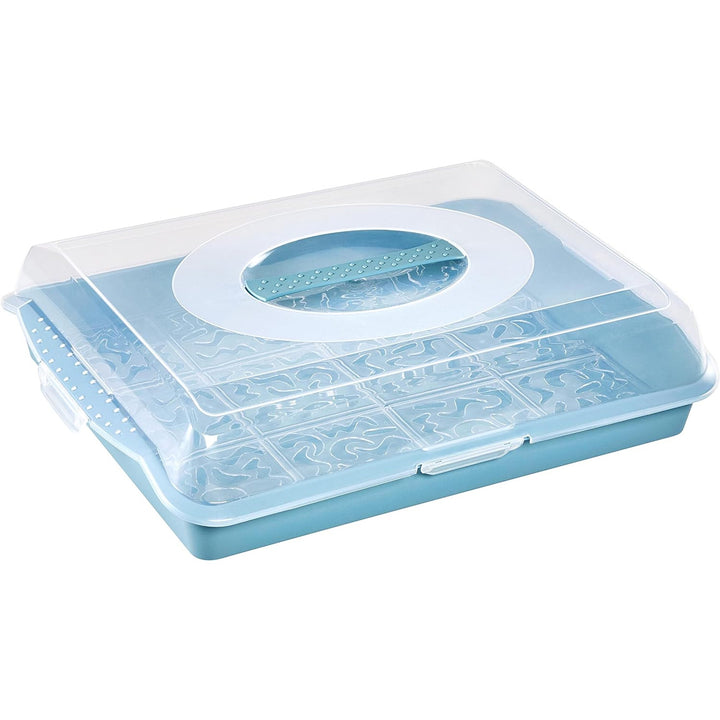 Recipiente para bolos Keeper Party Butler 45x35x11cm, azul