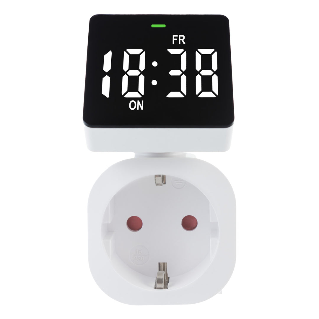 GreenBlue GB610 F Interruptor de Tempo Digital - Temporizador - Programador, Carga Máxima 16A, IP20