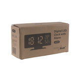GreenBlue GB395 Reloj Despertador con Alarma y Termómetro, Higrómetro, Color negro