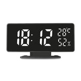 GreenBlue GB395 Reloj Despertador con Alarma y Termómetro, Higrómetro, Color negro
