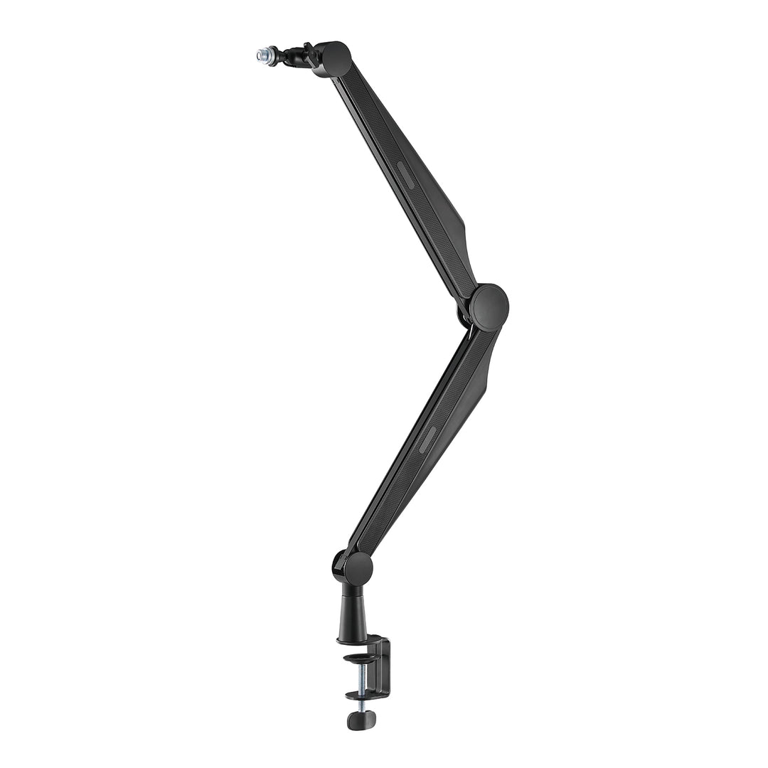 Suporte para microfone NanoRS RS422 com roscas de 3/8" e 5/8" para mesa, carga máxima de 1 kg | Altura regulável até 84,7 cm | Rotação de 360° | Com gestão de cabos | Ideal para estúdio e streaming
