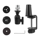 Suporte para microfone NanoRS RS422 com roscas de 3/8" e 5/8" para mesa, carga máxima de 1 kg | Altura regulável até 84,7 cm | Rotação de 360° | Com gestão de cabos | Ideal para estúdio e streaming
