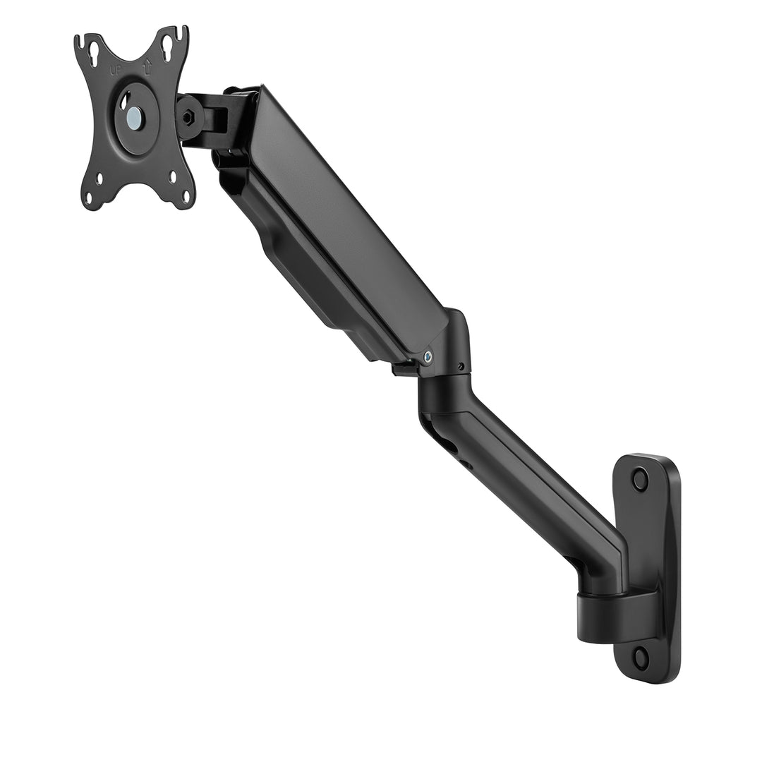 Maclean MC-332 Soporte de Pared Universal para Monitor de Doble Brazo | Pantallas Planas y Curvas de 17-32" | VESA 75x75 y 100x100 | Giratorio, Inclinable | Carga máx. 9 kg