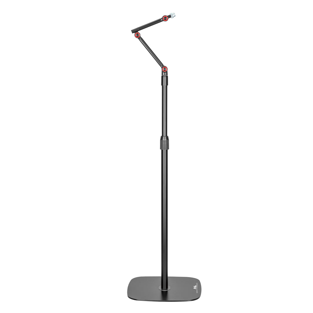 Suporte para microfone Maclean MC-337, suporte metálico com altura ajustável de 626 a 1694 mm, carga máxima de 1 kg