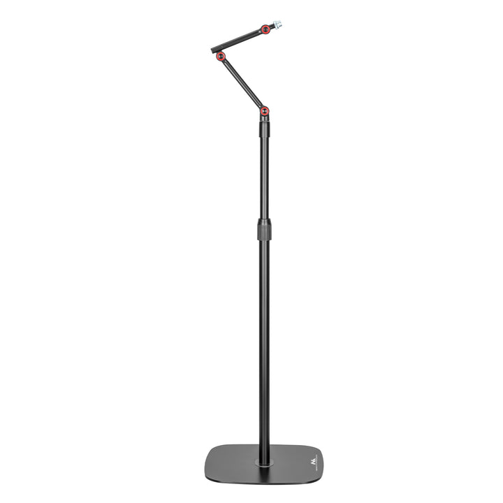 Suporte para microfone Maclean MC-337, suporte metálico com altura ajustável de 626 a 1694 mm, carga máxima de 1 kg