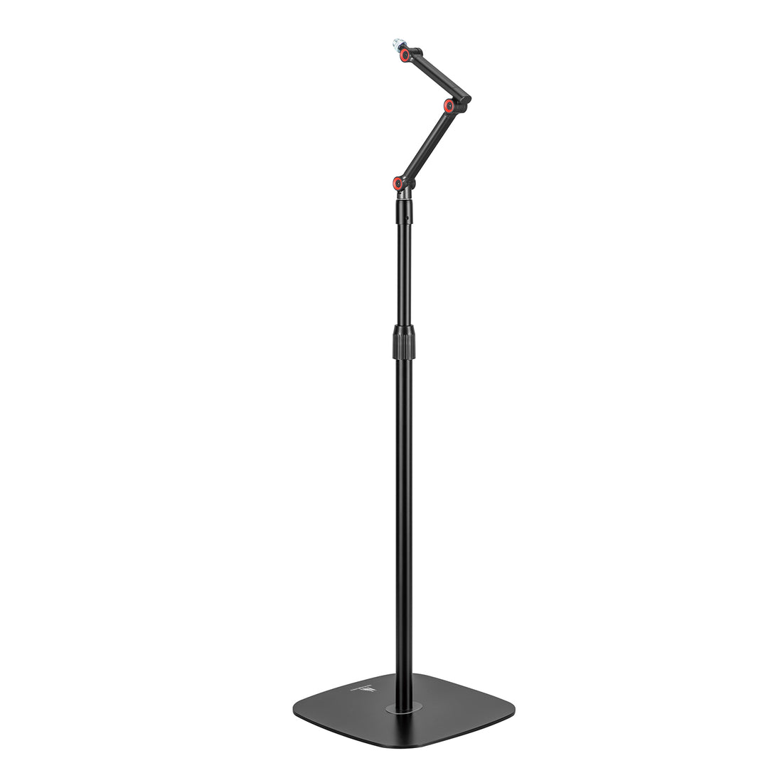 Suporte para microfone Maclean MC-337, suporte metálico com altura ajustável de 626 a 1694 mm, carga máxima de 1 kg