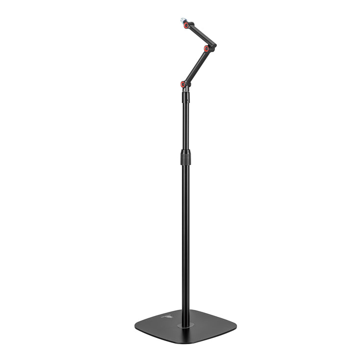 Suporte para microfone Maclean MC-337, suporte metálico com altura ajustável de 626 a 1694 mm, carga máxima de 1 kg