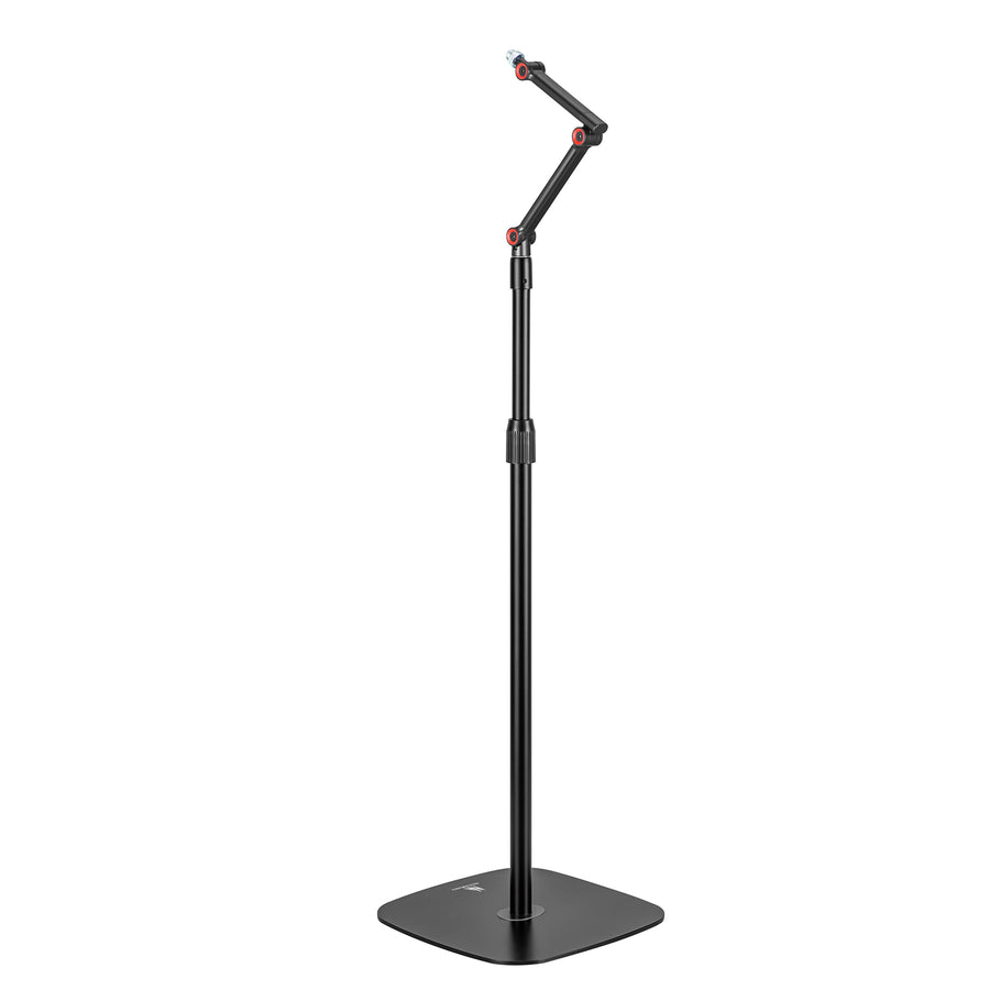 Suporte para microfone Maclean MC-337, suporte metálico com altura ajustável de 626 a 1694 mm, carga máxima de 1 kg