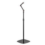 Suporte para microfone Maclean MC-337, suporte metálico com altura ajustável de 626 a 1694 mm, carga máxima de 1 kg