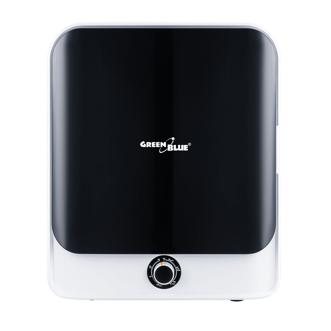 Secador elétrico de carregamento frontal Green Blue GB415, capacidade de 3 kg, classe C, 5 programas, 830 W, dimensões compactas 49,5 x 46 x 59,5 cm para espaços pequenos