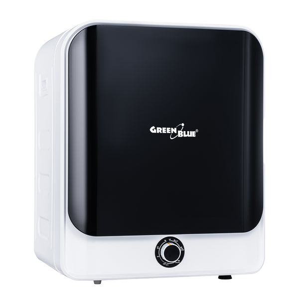 Secador elétrico de carregamento frontal Green Blue GB415, capacidade de 3 kg, classe C, 5 programas, 830 W, dimensões compactas 49,5 x 46 x 59,5 cm para espaços pequenos