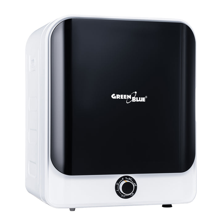 Secador elétrico de carregamento frontal Green Blue GB415, capacidade de 3 kg, classe C, 5 programas, 830 W, dimensões compactas 49,5 x 46 x 59,5 cm para espaços pequenos