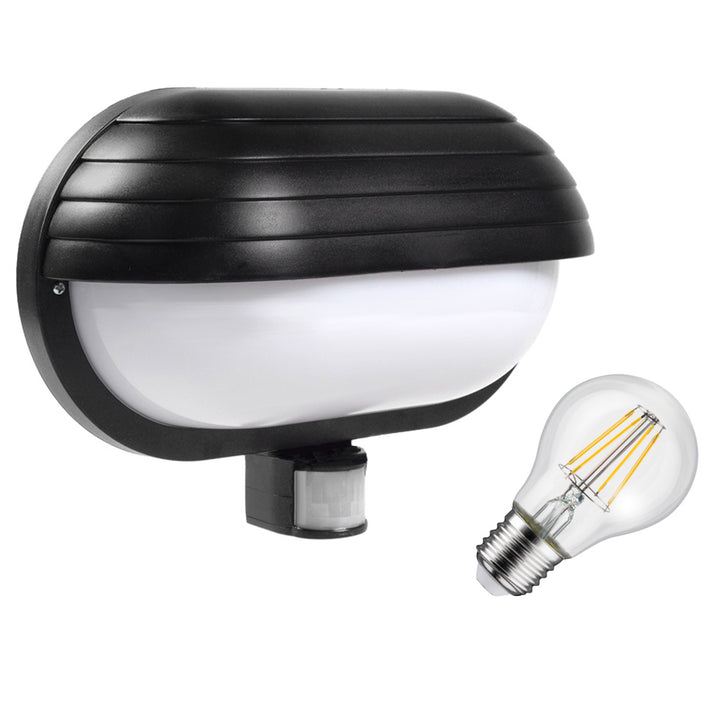 Aplique Maclean, com sensor PIR, máx. 60 W, 180°, MCE33B + LED 8 W