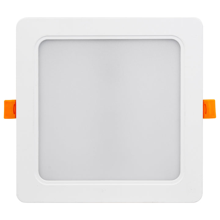 5 painéis de teto LED Maclean, montagem embutida SLIM, 18 W, branco neutro 4000 K, 170 x 170 x 26 mm, 1800 lm, MCE374 S + adaptador de superfície MCE379 S