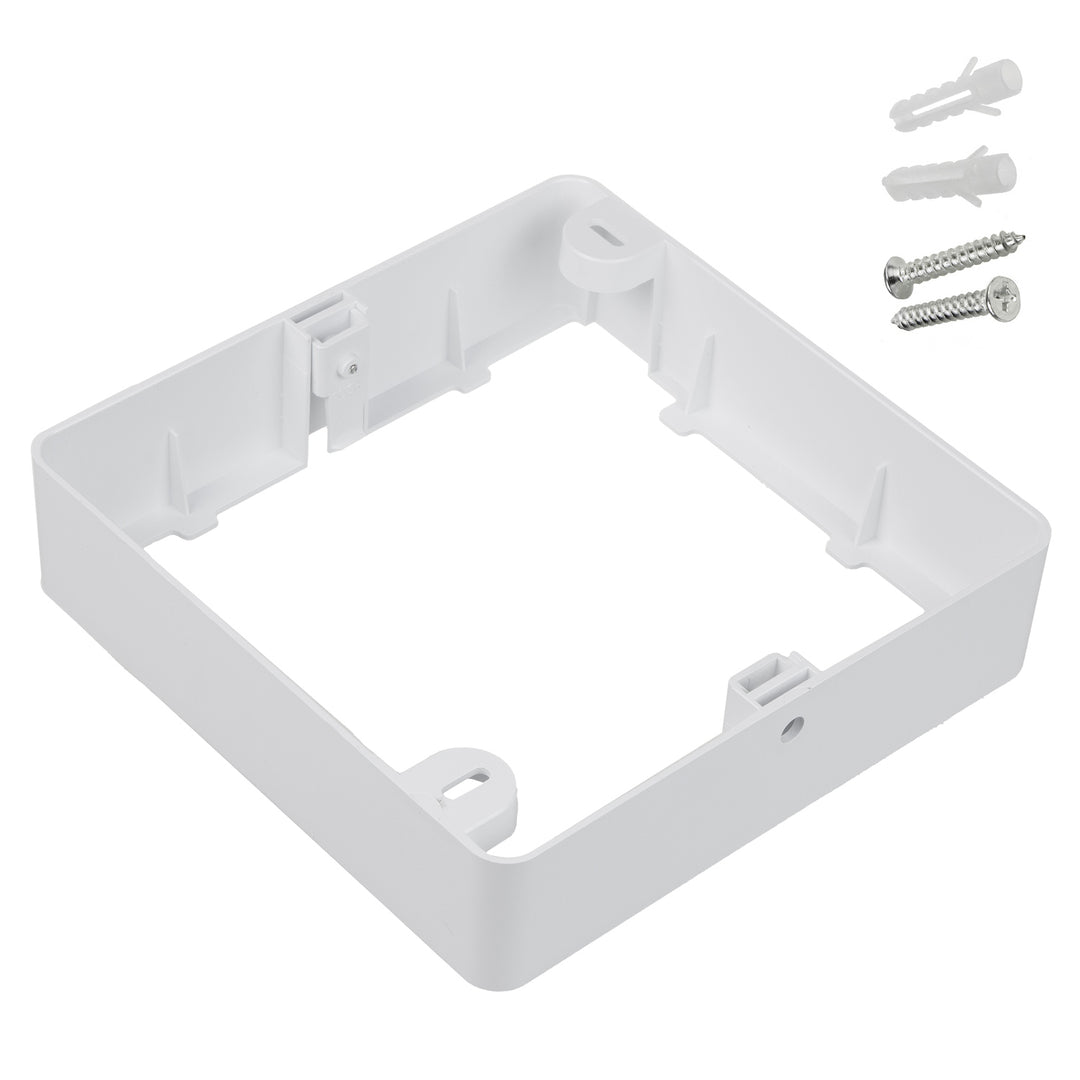 5 painéis de teto LED Maclean, montagem embutida SLIM, 18 W, branco neutro 4000 K, 170 x 170 x 26 mm, 1800 lm, MCE374 S + adaptador de superfície MCE379 S