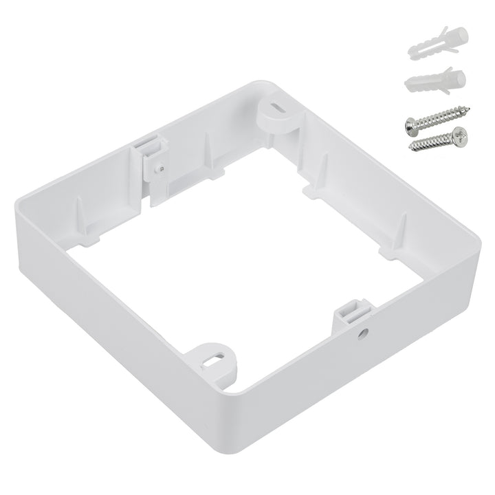 5 painéis de teto LED Maclean, montagem embutida SLIM, 18 W, branco neutro 4000 K, 170 x 170 x 26 mm, 1800 lm, MCE374 S + adaptador de superfície MCE379 S