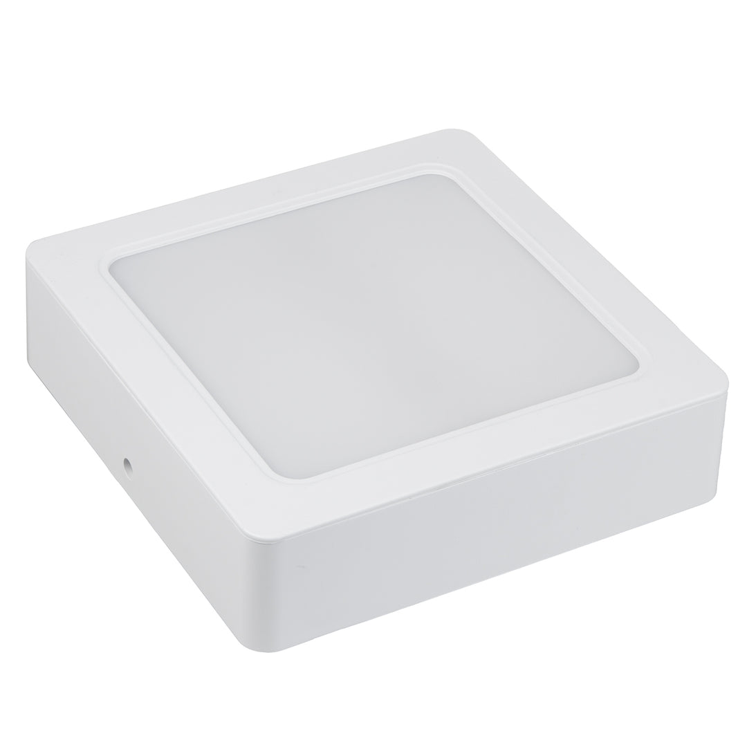 5 painéis de teto LED Maclean, montagem embutida SLIM, 18 W, branco neutro 4000 K, 170 x 170 x 26 mm, 1800 lm, MCE374 S + adaptador de superfície MCE379 S