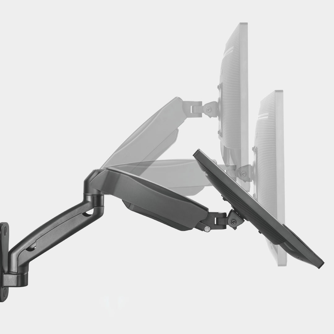 Suporte de parede para monitor Maclean MC-979, mola mecânica, ecrãs de 17 a 32 polegadas, carga máxima de 9 kg