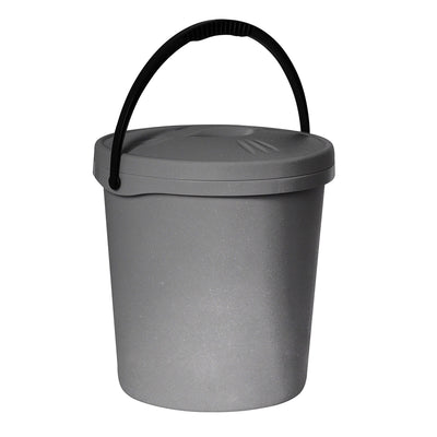 Cubo Plast Team, tapa, asa, 16 litros, plata, 2062