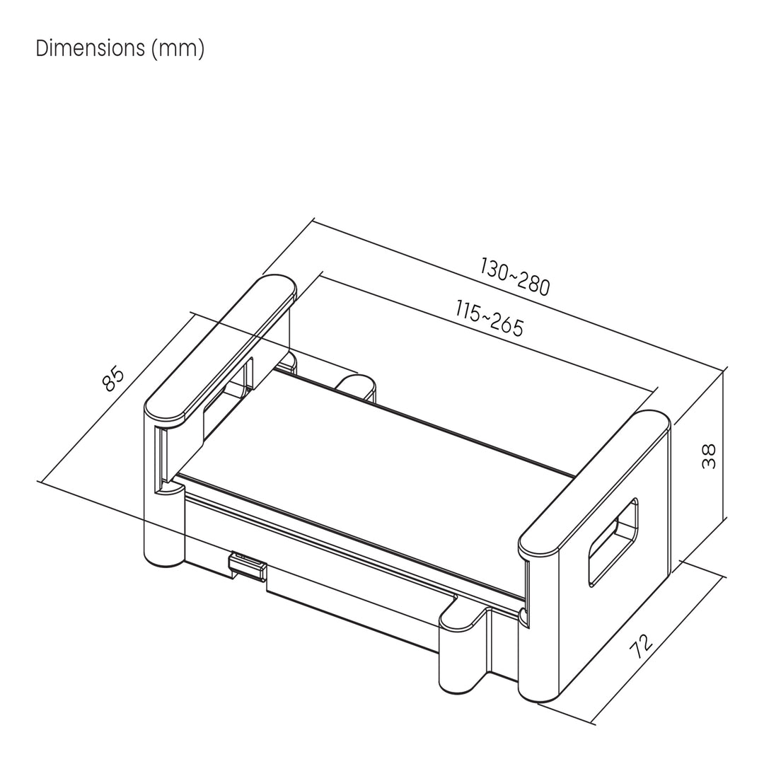 Suporte universal para tablets Maclean MC-991 para montagens VESA | Compatível com tablets de 4,7 a 15 polegadas