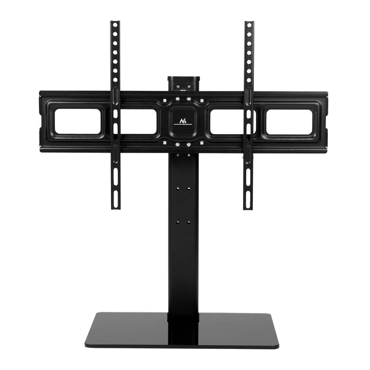Suporte de TV universal Maclean MC-386 para TVs de 32 a 75" até 40 kg, ajustável em 3 alturas, VESA máx. 600 x 400 mm, suporte de TV, base em vidro temperado