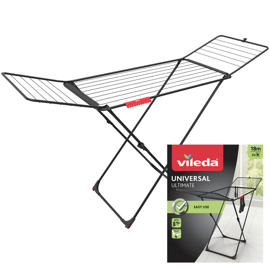 Secador Vileda Superfície de Secagem 18m, Preto, Universal Ultimate