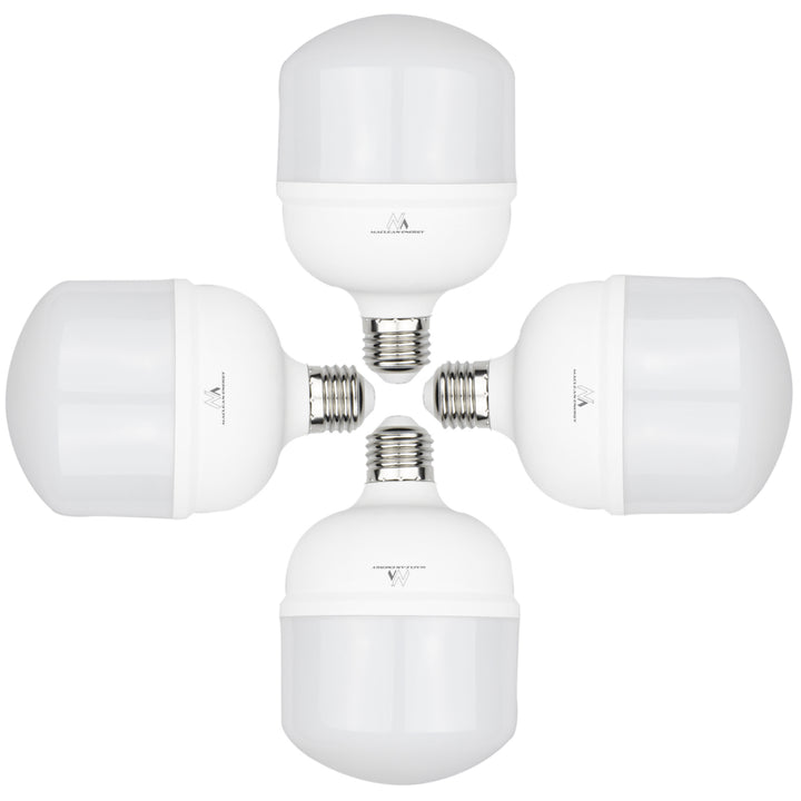 4 lâmpadas LED Maclean, E27, 48 W, 220-240 V CA, branco neutro, 4000 K, 5040 lm, MCE304 NW
