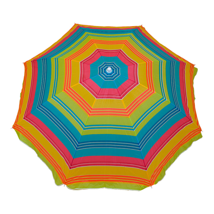 Sombrilla de jardín Master Grill&Party, diámetro de 180 cm, rayas de colores, JKB02