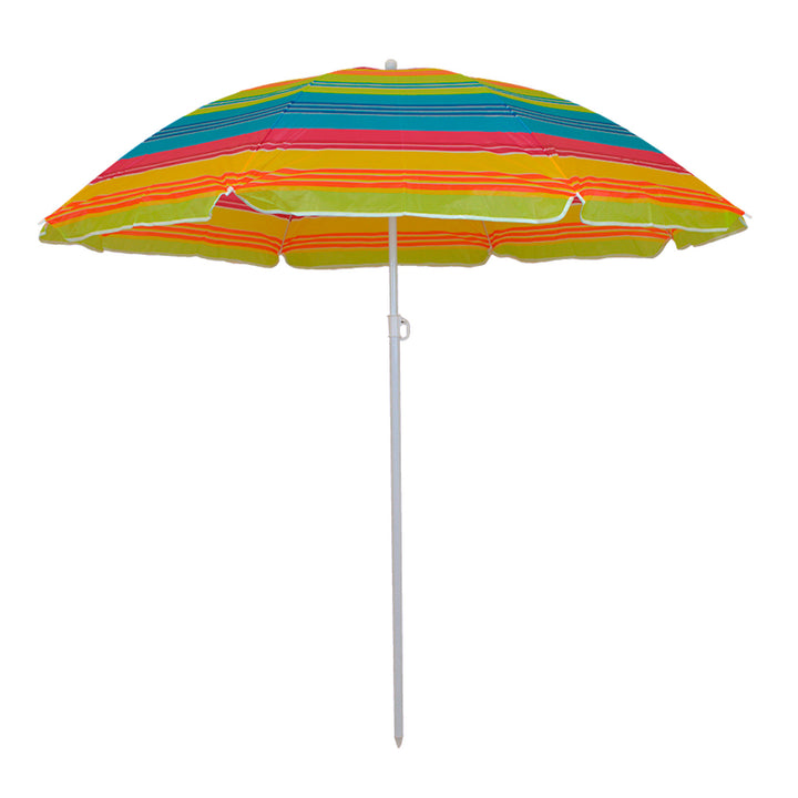 Sombrilla de jardín Master Grill&Party, diámetro de 180 cm, rayas de colores, JKB02